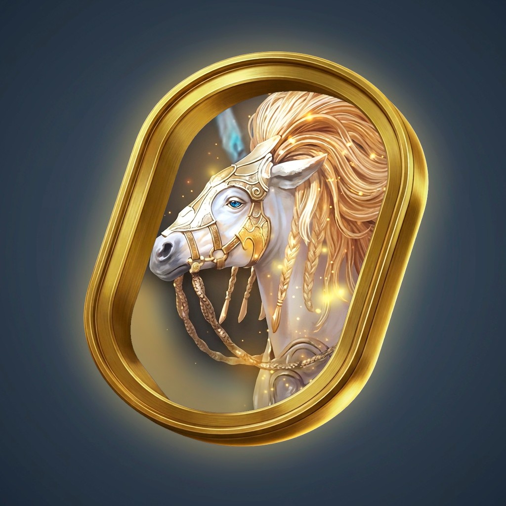 Luminous Golden Unicorn